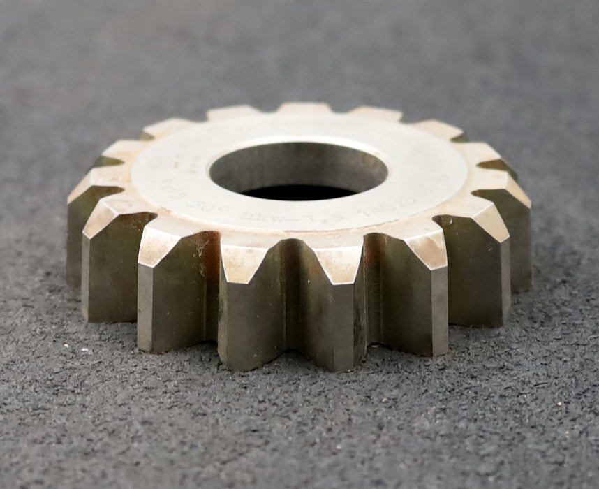 Bild des Artikels PWS-Scheibenschneidrad-für-Zahnwellen-DIN5480-m=5mm-EGW-30°-Z=15-Ø84x20xØ1-1/4"