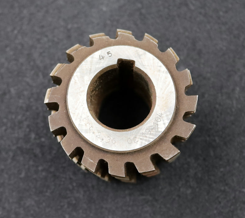 Bild des Artikels PWS-Keilwellen-Wälzfräser-4-Keile-27,98x31,6x9,98mm-mit-Höcker-1gg.Rechts