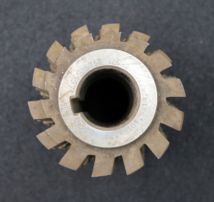 Bild des Artikels PWS-Keilwellen-Wälzfräser-10-Keile-92,4x101,5x14,4mm-Abmessungen-Ø87x89xØ32mm