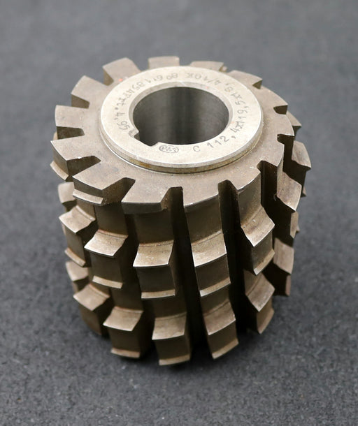 Bild des Artikels PWS-Keilwellen-Wälzfräser-10-Keile-112,4x119,5x18,4mm-Abmessungen-Ø89x89xØ32mm