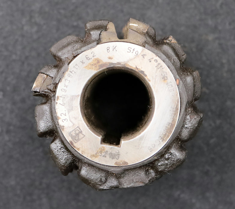 Bild des Artikels Saacke-Keilwellen-Wälzfräser-spline-hob-5-Keile-32,4x38x6,2mm-mit-Höcker