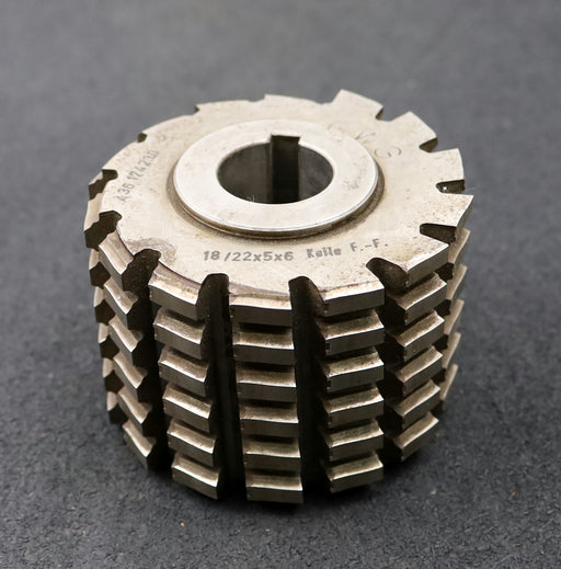 Bild des Artikels GWG-Keilwellen-Wälzfräser-spline-hob-6-Keile-18x22x5mm-mit-Höcker-Fertigfräser