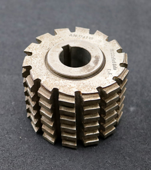 Bild des Artikels GWG-Keilwellen-Wälzfräser-spline-hob-6-Keile-18x22x5mm---Höcker-Fertigfräser