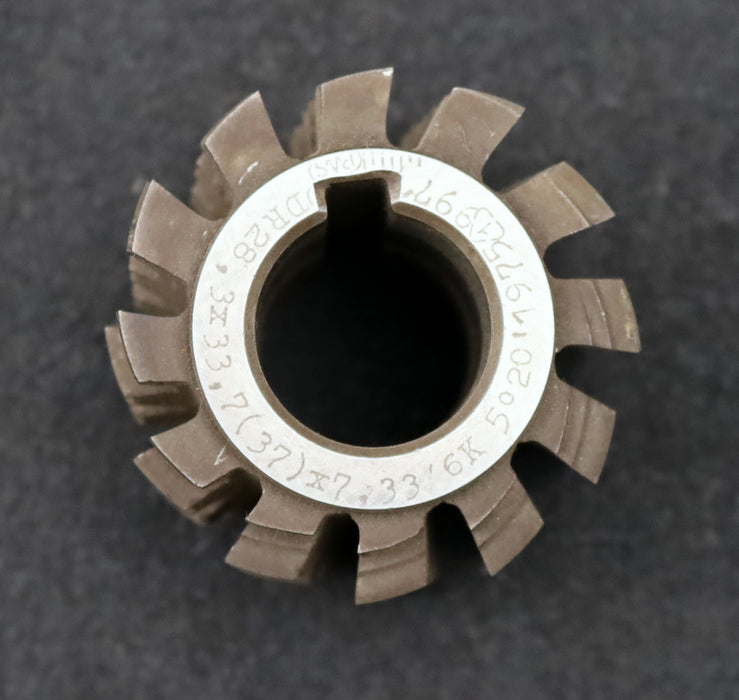 Bild des Artikels PWS-Keilwellen-Wälzfräser-spline-hob-6-Keile-28,3x33,7x7,33mm-mit-Höcker