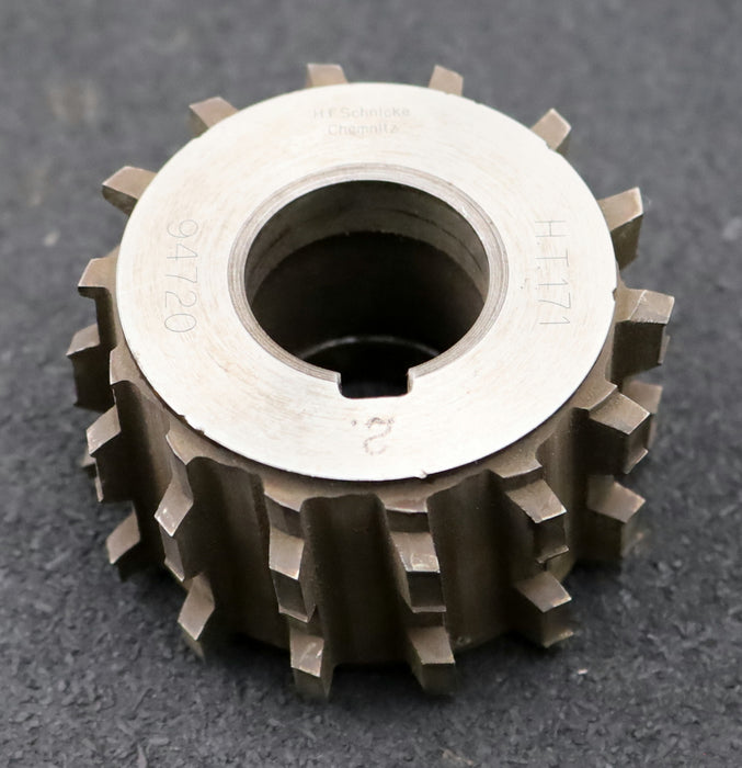 Bild des Artikels H.F.Schnicke-Keilwellen-Wälzfräser-spline-hob-6-Keile-32x38x8mm-Höcker-1gg.Re