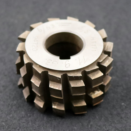 Bild des Artikels H.F.Schnicke-Keilwellen-Wälzfräser-spline-hob-6-Keile-32x38x8mm-mit-Höcker-HSS