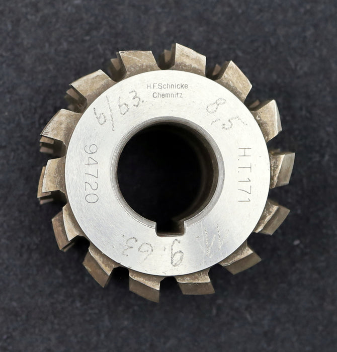 Bild des Artikels H.F.Schnicke-Keilwellen-Wälzfräser-spline-hob-6-Keile-32x38x8mm-mit-Höcker-HSS