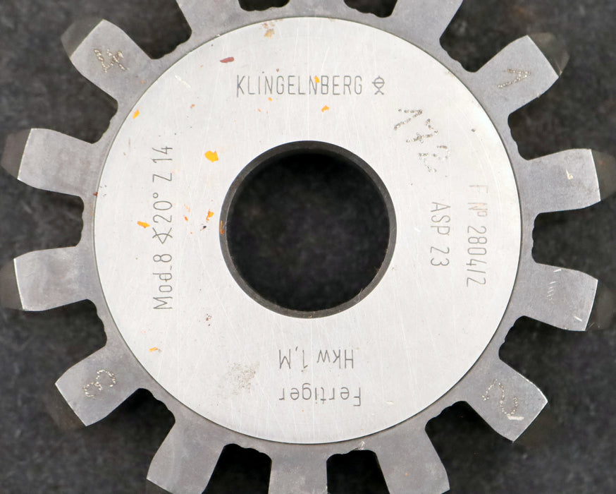 Bild des Artikels KLINGELNBERG-Scheibenschneidrad-gear-shaper-m=-8mm-EGW=-20°-Z=-14-Hkw-1,M