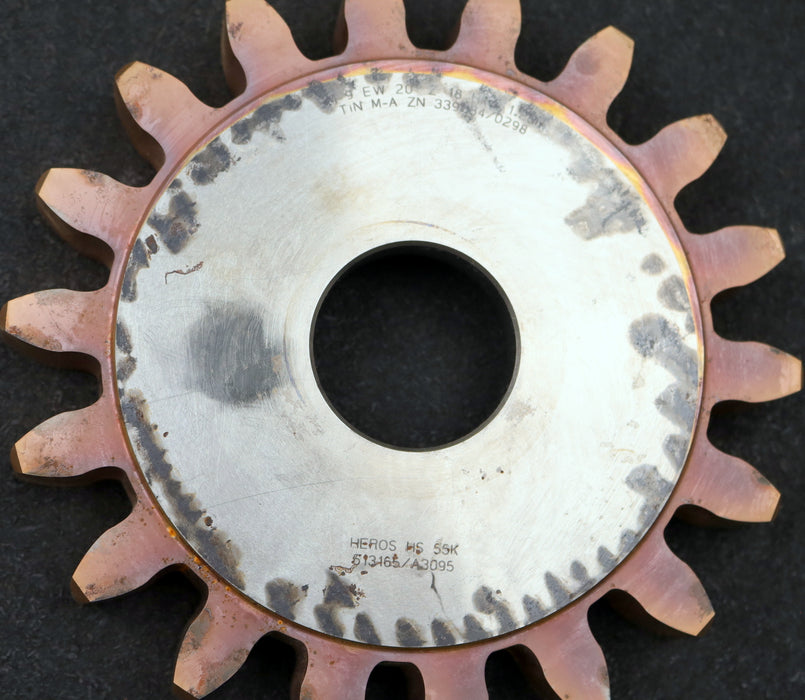 Bild des Artikels HEROS-Scheibenschneidrad-gear-shaper-m=-9mm-EGW=-20°-Z=-18-Hkw-1,25m
