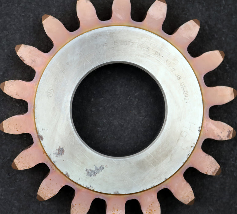 Bild des Artikels PWS-Scheibenschneidrad-gear-shaper-m=-9mm-EGW=-20°-Z=-18-Ø-184-x-28-x-Ø-2-3/4"