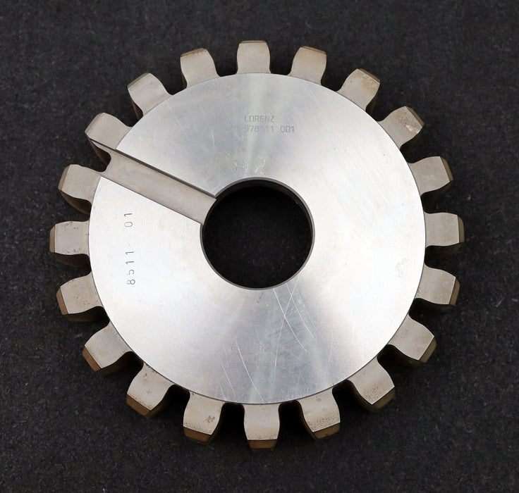 Bild des Artikels LORENZ-Scheibenschneidrad-gear-shaper-m=-8mm-EGW=-20°-Z=-20-haP0-0,59mn