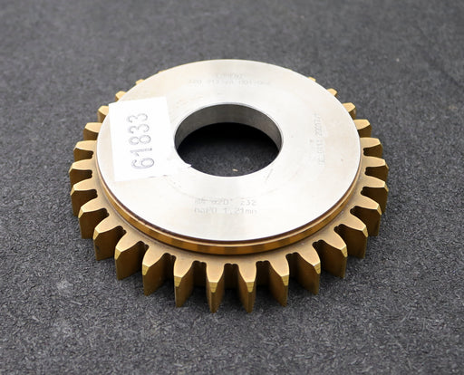 Bild des Artikels LORENZ-Scheibenschneidrad-gear-shaper-m=-4mm-EGW=-20°-Z=-32-haP0-1,21mn