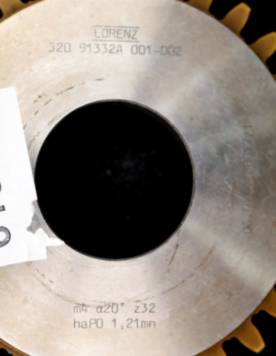 Bild des Artikels LORENZ-Scheibenschneidrad-gear-shaper-m=-4mm-EGW=-20°-Z=-32-haP0-1,21mn