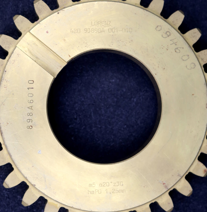 Bild des Artikels LORENZ-Scheibenschneidrad-gear-shaper-m=-5mm-EGW=-20°-Z=30-BP-II-Ø162x25xØ2-3/4"