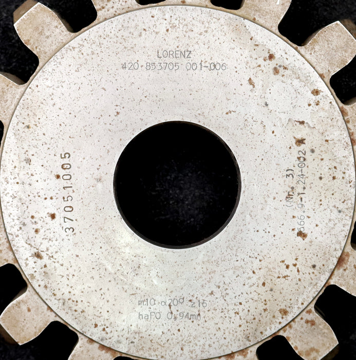 Bild des Artikels LORENZ-Scheibenschneidrad-gear-shaper-m=-10mm-EGW=-20°-Z=-16-Ø180x29xØ-1-3/4"