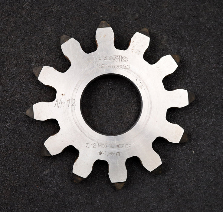 Bild des Artikels PWS-Scheibenschneidrad-gear-shaper-m=-10mm-EGW=-20°-Z=-12-Ø145x15xØ-50mm