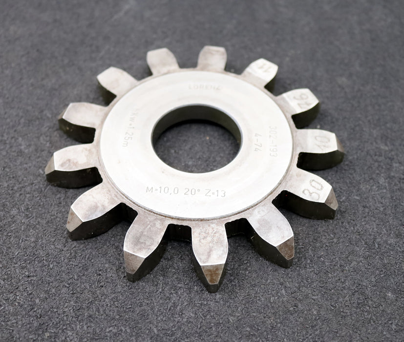 Bild des Artikels LORENZ-Scheibenschneidrad-gear-shaper-m=-10mm-EGW=-20°-Z=-13-Ø154x16xØ-1-3/4"