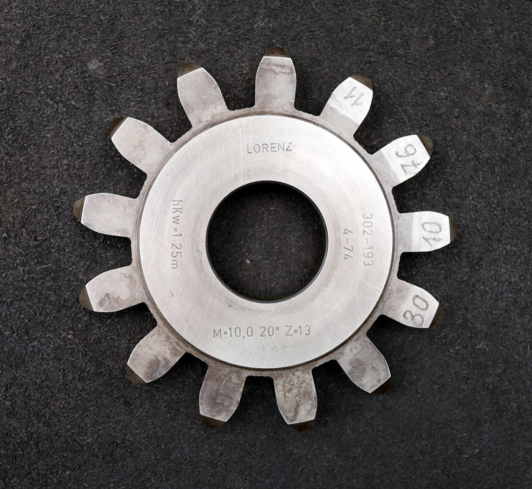 Bild des Artikels LORENZ-Scheibenschneidrad-gear-shaper-m=-10mm-EGW=-20°-Z=-13-Ø154x16xØ-1-3/4"