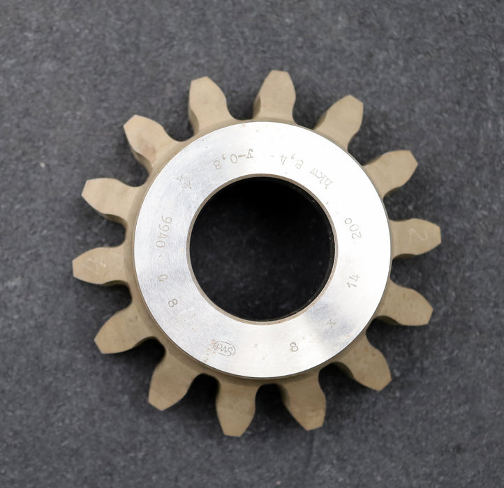 Bild des Artikels PWS-Glockenschneidrad-gear-shaper-m=-8mm-EGW-20°-Z=-14-hkw-8,4-Ø130x48xØ-1-3/4"