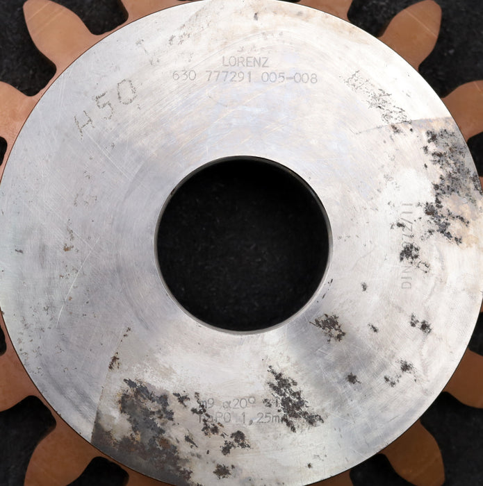 Bild des Artikels LORENZ-Glockenschneidrad-gear-shaper-m=-9mm-EGW-20°-Z=-18-haP0-1,25mn-gebraucht