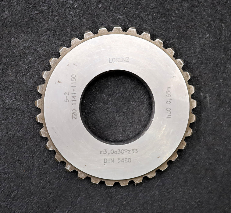 Bild des Artikels LORENZ-Scheibenschneidrad-gear-shaper-m=-3mm-30°-EGW-Z=-33-hkw-0,65m-gebraucht