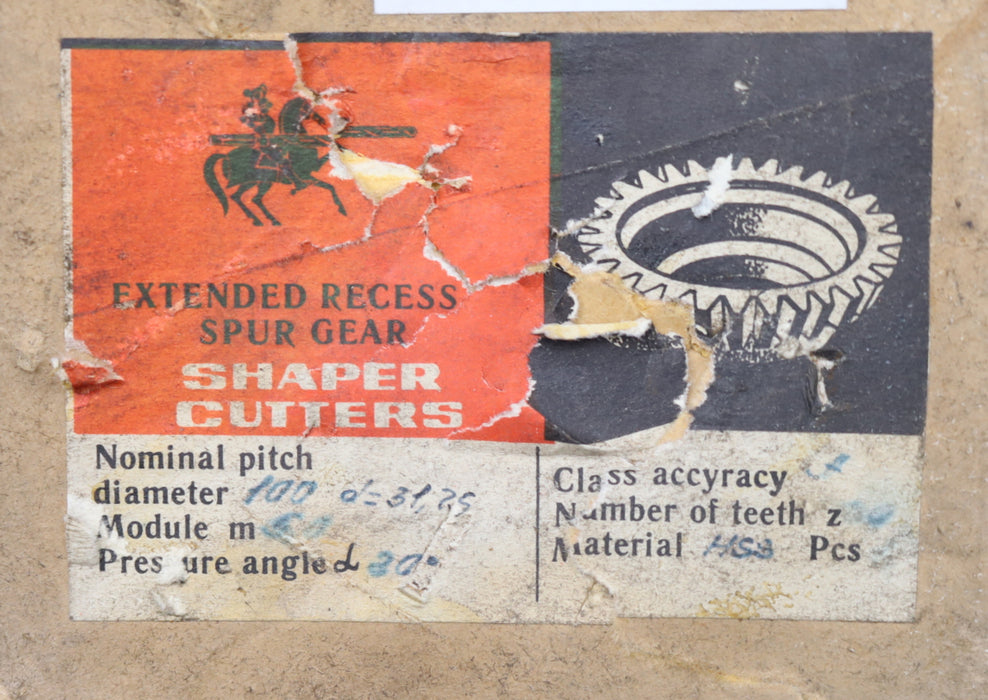 Bild des Artikels EXTENDED-RECESS-SPUR-GEAR-Scheibenschneidrad-gear-shaper-m=-5mm-EGW-20°-Z=-20