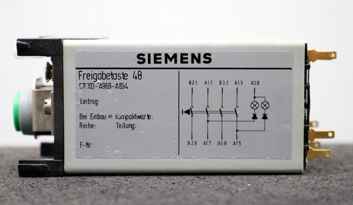 Bild des Artikels SIEMENS-Freigabetaste-48-C74103-A969-A-894-CSL-SPR-Plug-56Pin-Gehäuse-mit-9Pin