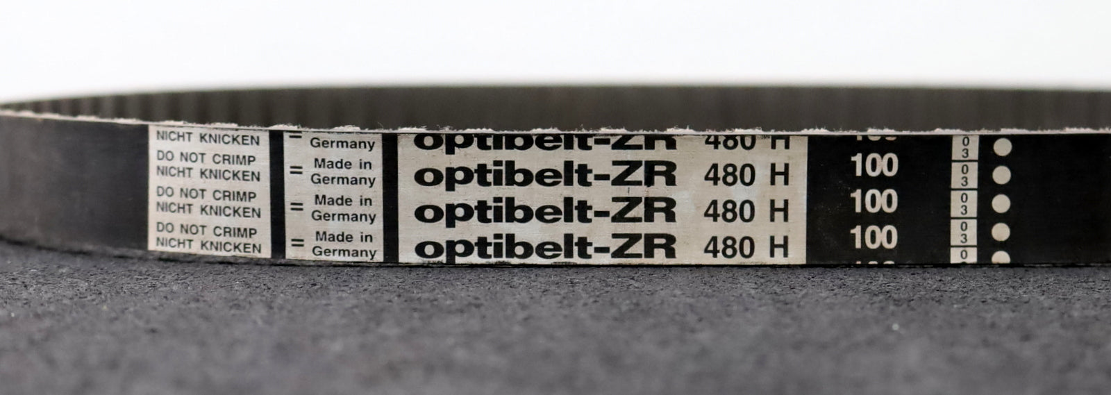 Bild des Artikels OPTIBELT-Zahnriemen-480-H-100-Profil-H-Breite-25,4mm-Länge-1219,2mm-unbenutzt
