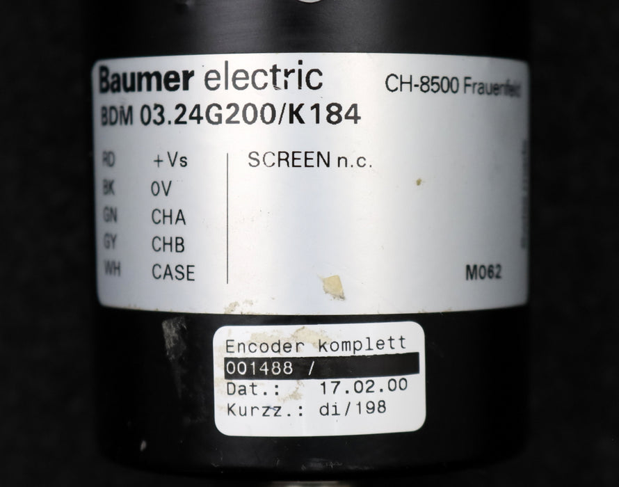 Bild des Artikels BAUMER-ELECTRIC-Drehgeber-BDM-03.24G200/K184-gebraucht