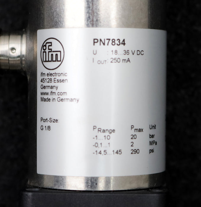 Bild des Artikels IFM-Elektronik-Druckschalter-PN7834---einmal-vormontiert-unbenutzt