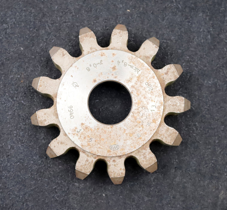 Bild des Artikels PWS-Scheibenschneidrad-m=-8mm-EGW=-20°-Z=-13-Ø-122-x-26-x-Ø-1-1/4"-hkw-=-8,4mm