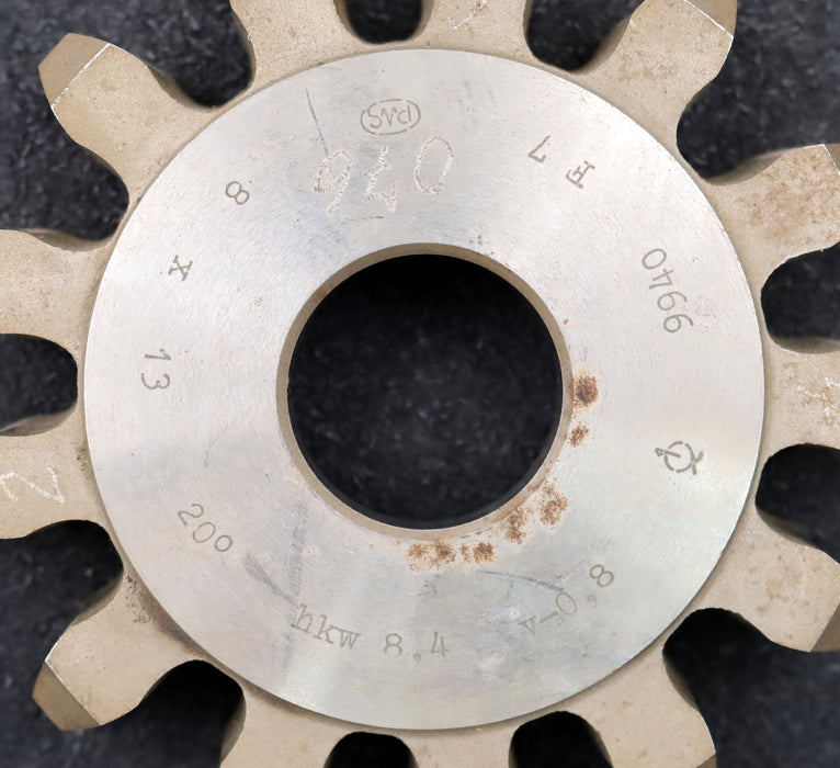 Bild des Artikels PWS-Scheibenschneidrad-m=-8mm-EGW=-20°-Z=-13-Ø-122-x-26-x-Ø-1-1/4"-hkw-=-8,4mm