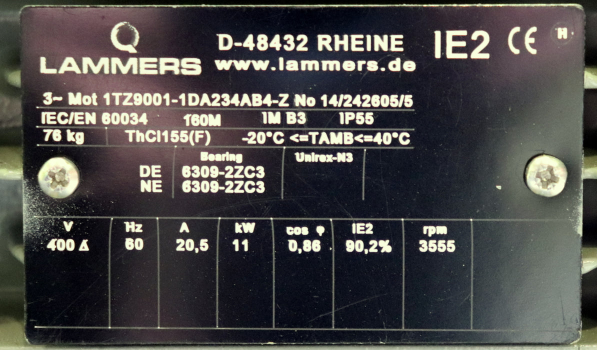 Bild des Artikels REITZ-/-LAMMERS-11kW-Radial-Ventilator-EXH-26.06-Volumen-86,7m³/min-unbenutzt