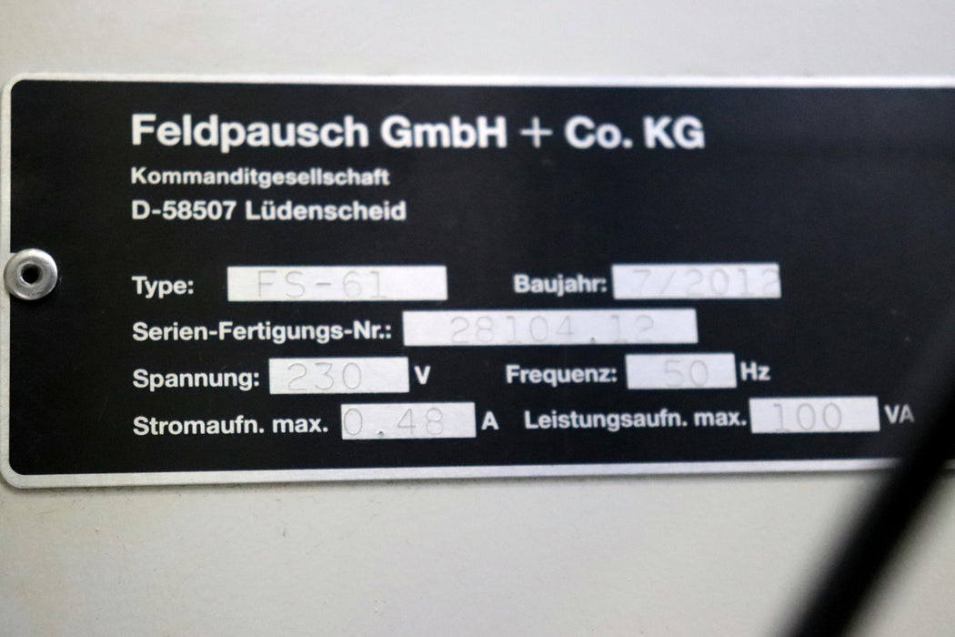 Bild des Artikels FELDPAUSCH-Zuführautomation-Linearförderer-FS-61-mit-Ordnungsautomat-0A60