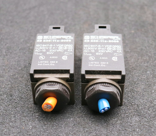 Bild des Artikels SCHMERSAL-2x-Positionsschalter-ZS-236-11z-2056-4A-230VAC-VDE0660-AC-15-Uimp-6kV