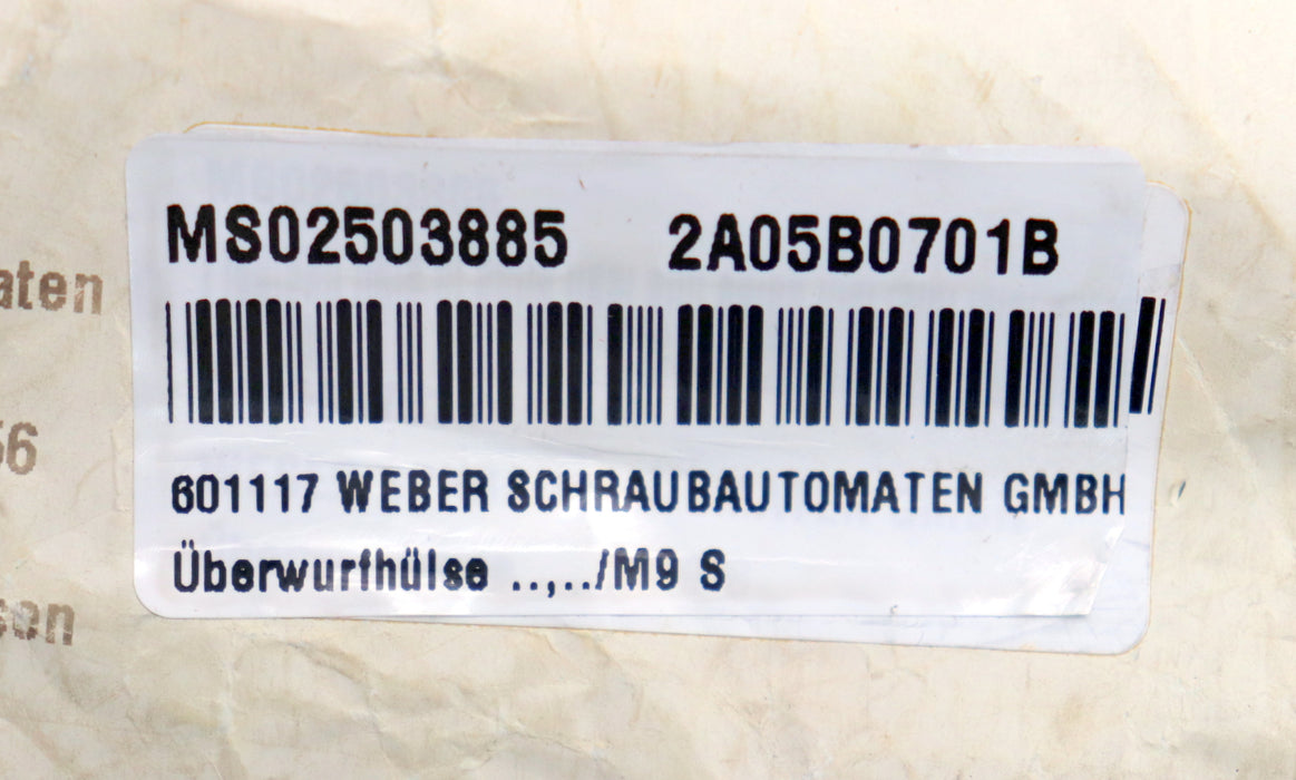 Bild des Artikels WEBER-SCHRAUBAUTOMATEN-18x-Überwurfhülsen-M9-S-Artikel-Nr.-601117-Ø-10,7mm