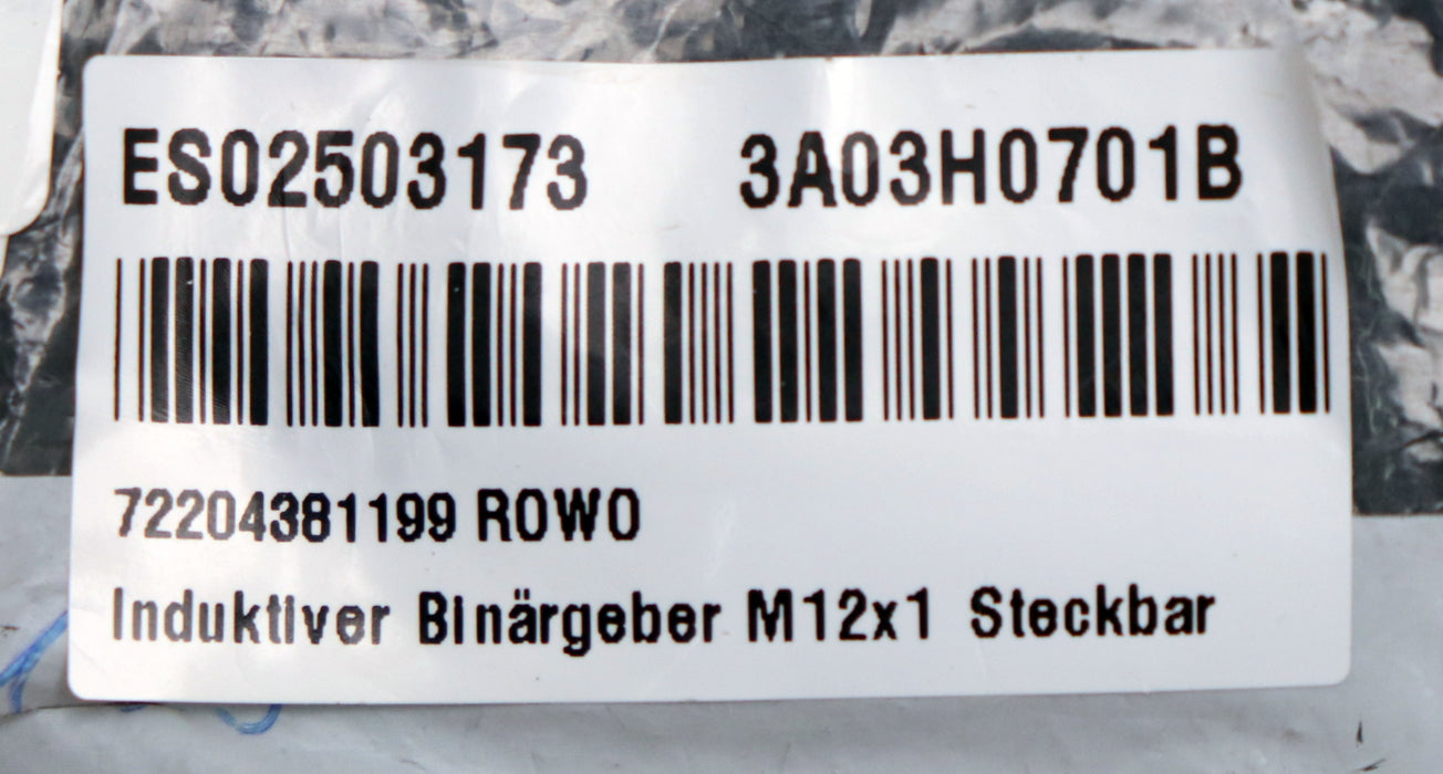 Bild des Artikels BALLUFF-Induktiver-Binärgeber-M12x1-BES-516-325-SA70-E5-C-S4-steckbar-unbenutzt