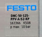 Bild des Artikels FESTO-Normzylinder-DNC-50-125-PPV-A-S2-KP-Nr.-163366-Hub-125mm-pmax.-10bar