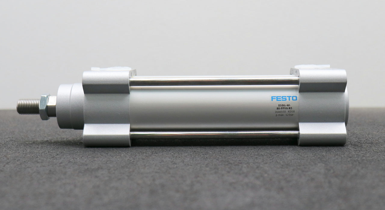 Bild des Artikels FESTO-Normzylinder-DSBG-40-80-PPVA-N3-Artikel-Nr.-1646550-Hub-80mm-pmax.-12bar