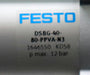 Bild des Artikels FESTO-Normzylinder-DSBG-40-80-PPVA-N3-Artikel-Nr.-1646550-Hub-80mm-pmax.-12bar