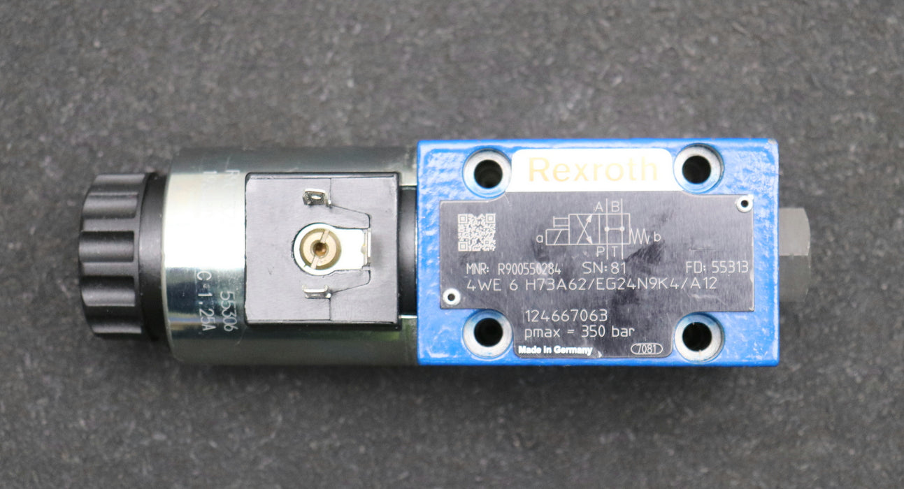 Bild des Artikels REXROTH-4/2-Wege-Ventil-4WE-6-H73A62/EG24N9K4/A12-MNR:-R900550284-SN:-81