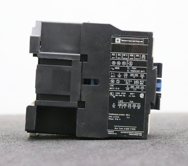 Bild des Artikels TELEMECANIQUE-Schütz-contactor-LC1D2510M7-25A-220-240V-50/60Hz-023203-3PH
