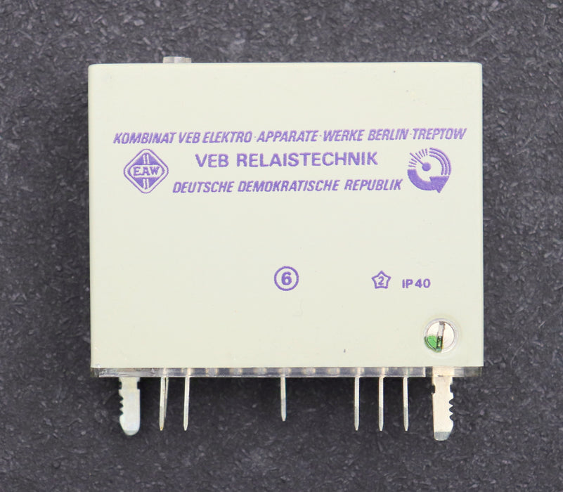 Bild des Artikels VEB-RELAISTECHNIK-Relais-RELOG-2-RU-10-IP40-gebraucht-ok,-geprüft-von-Fachfirma