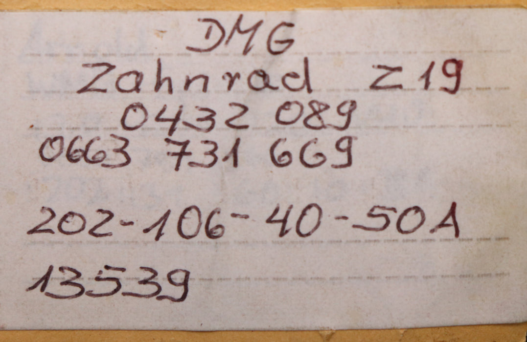 Bild des Artikels GILDEMEISTER-Zahnrad-Z19-455-21-0142/001-/-0432089-Ø-mit-Zähne-32mm-NabenØ-25mm