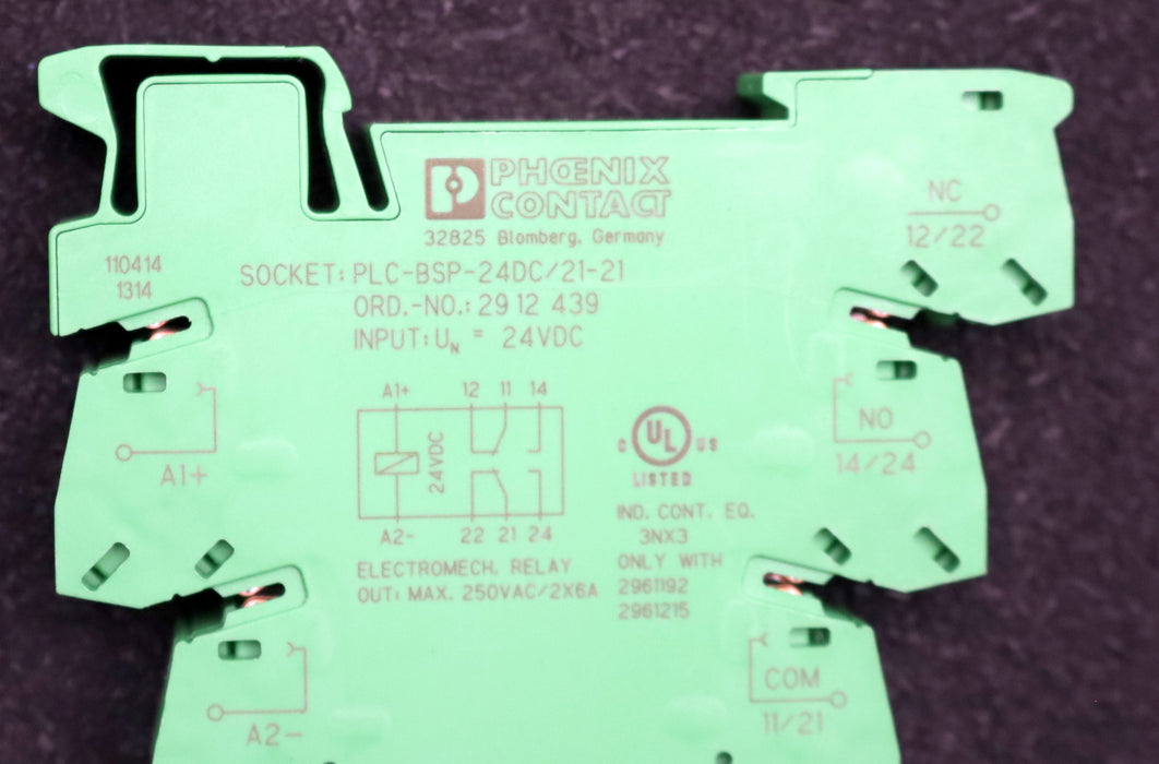 Bild des Artikels PHOENIX-CONTACT-4x-Relaissockel-SOCKET:-PLC-BSP-24DC/21-21-Ord.No.-2912439
