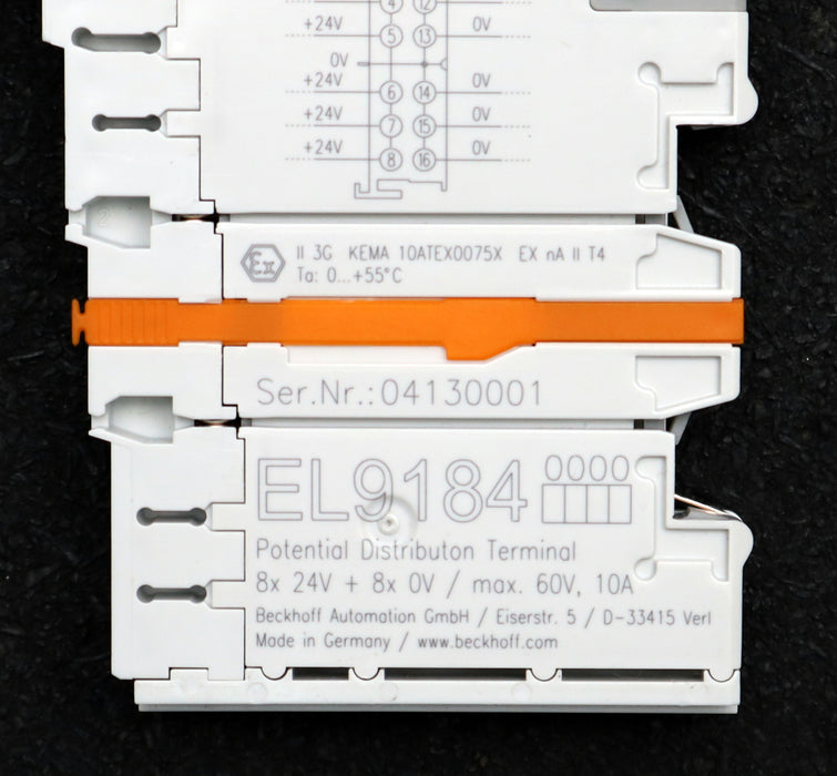 Bild des Artikels BECKHOFF-Potential-Distribution-Terminal-EL9184-8-x-24V-+-8-x-0A-max.-60V-10A