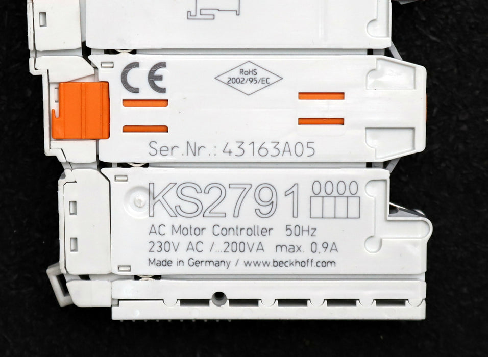 Bild des Artikels BECKHOFF-AC-Motor-Drehzahlsteller-KS2791-230VAC-200V-max.-0,9A-einmal-eingebaut