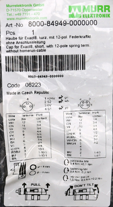 Bild des Artikels MURR-ELEKTRONIK-Haube-für-Exact8-Art.No.-8000-84949-0000000-kurz