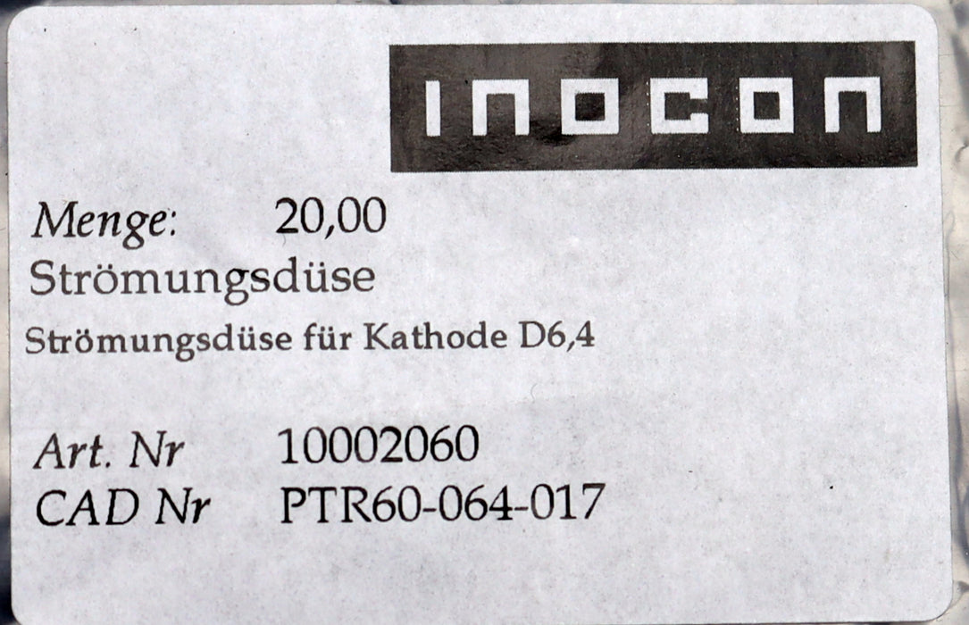 Bild des Artikels INOCON-Strömungsdüse-für-Kathode-D6,4-PTR60-064-017-Art.Nr.-10002060