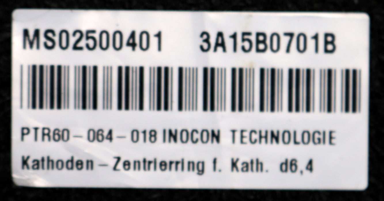 Bild des Artikels INOCON-5x-Kathoden-Zentrierring-PTR60-064-018-Ø-außen-10mm-Länge-11,6mm